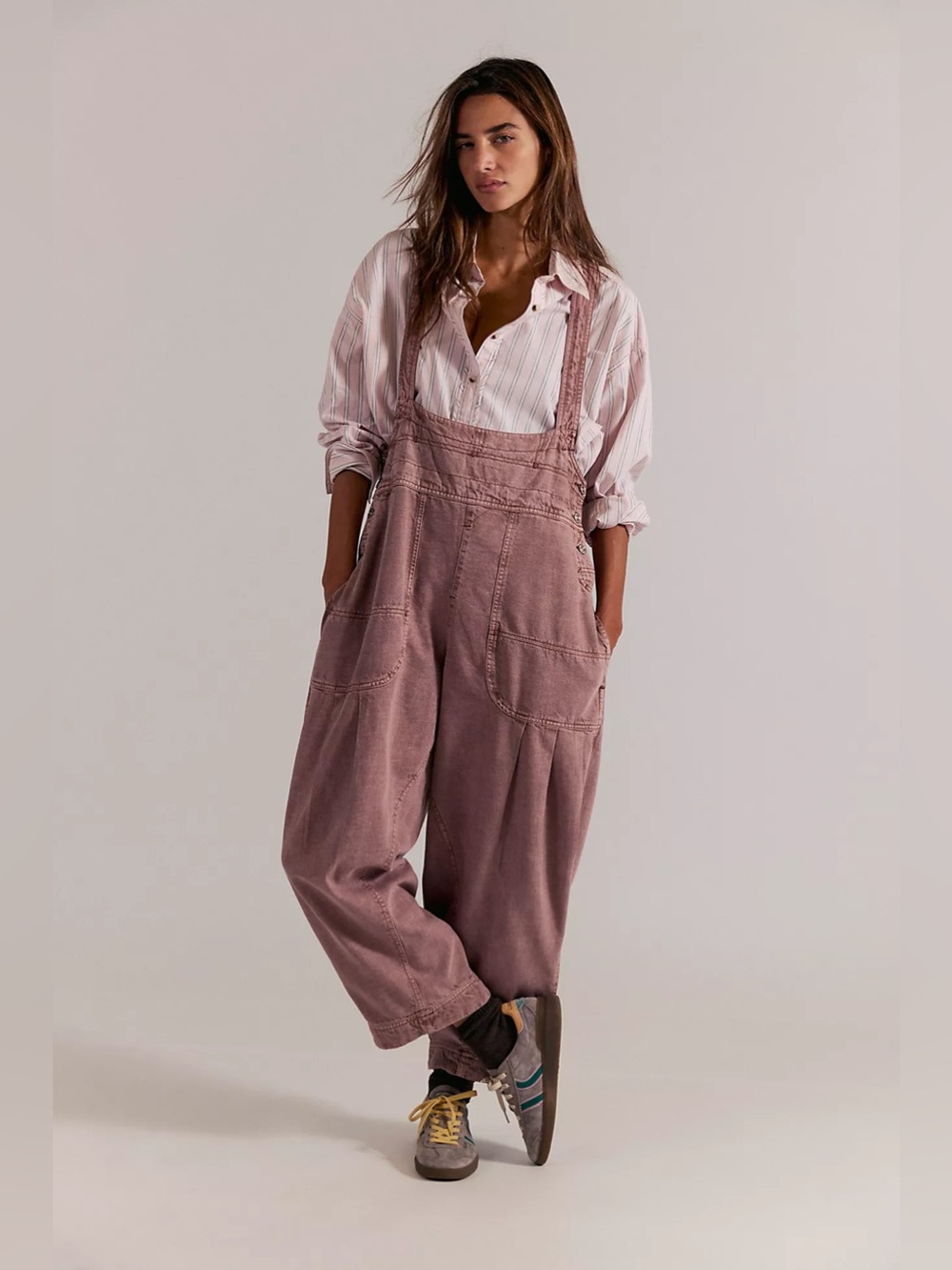 Free People We The Free Felix Barrel leg Overalls